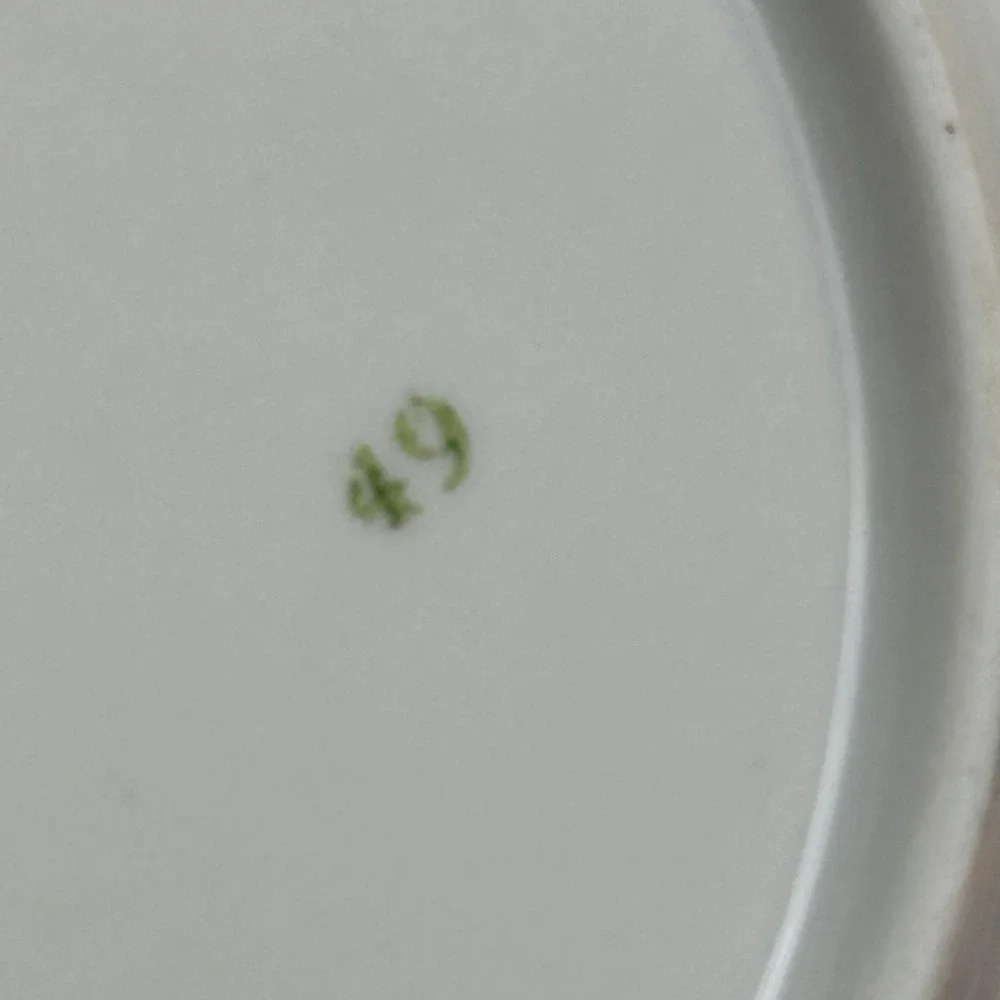 Favolina Karolina Jarolina Porcelain Salad Plate 3879 Floral Silver Scalloped‎ 5
